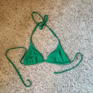 Aerie green bikini top sz S